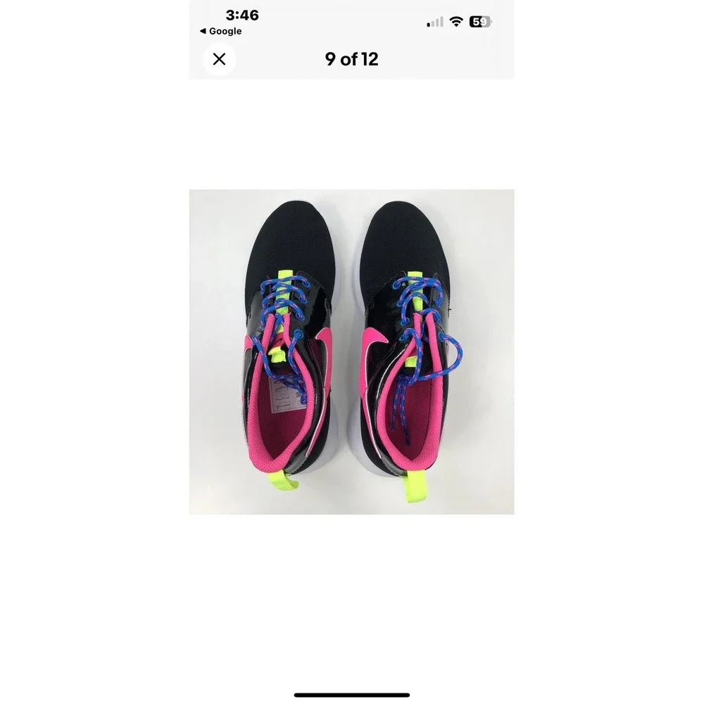 Nike Rose One G S Trainers Black Gym Free 48 Size 6Y‎